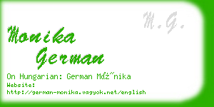 monika german business card